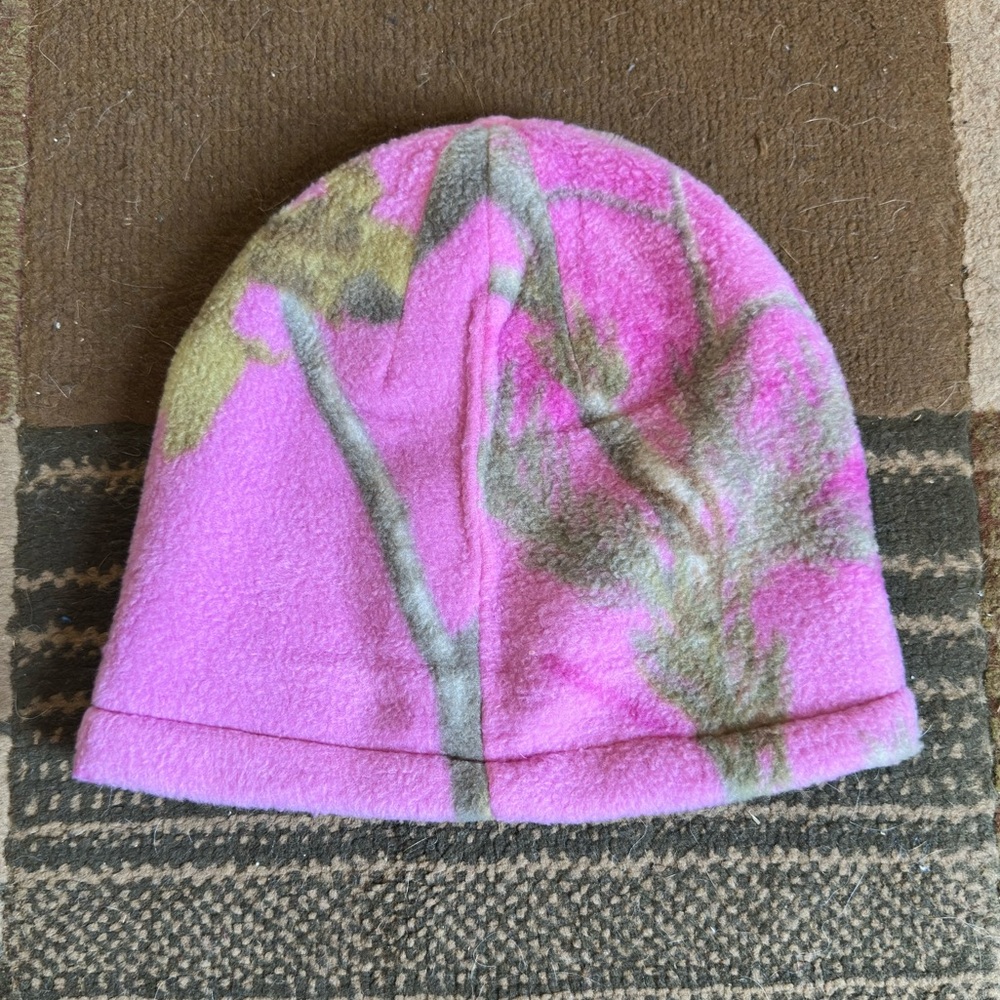 Reversible Pink Camo Beanie